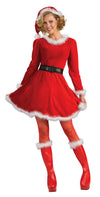 MRS CLAUS DELUXE COSTUME, ADULT - Front
