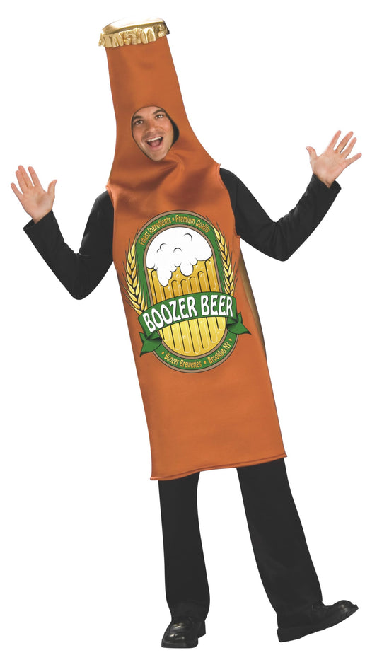 BEER BOTTLE COSTUME, ADULT - STD - Front