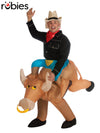 BULL RIDER INFLATABLE COSTUME, ADULT - STD - Front