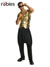 RAPPER GOLD VEST, ADULT - STD - Front