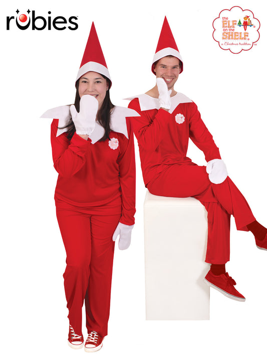 ELF ON THE SHELF UNISEX COSTUME, ADULT - Front