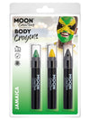 MOON CREATIONS BODY CRAYONS - JAMAICA COLOURS - Front