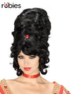 BEEHIVE WIG, BLACK - ADULT - Front