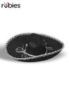 MEXICAN SOMBRERO, BLACK - ADULT - Front