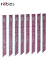 BRIDAL PARTY SASH SET - 8 PER PACK - Front