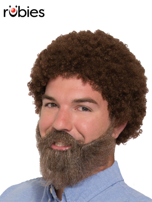 80'S MAN WIG, BEARD & MOUSTACHE - ADULT - Front