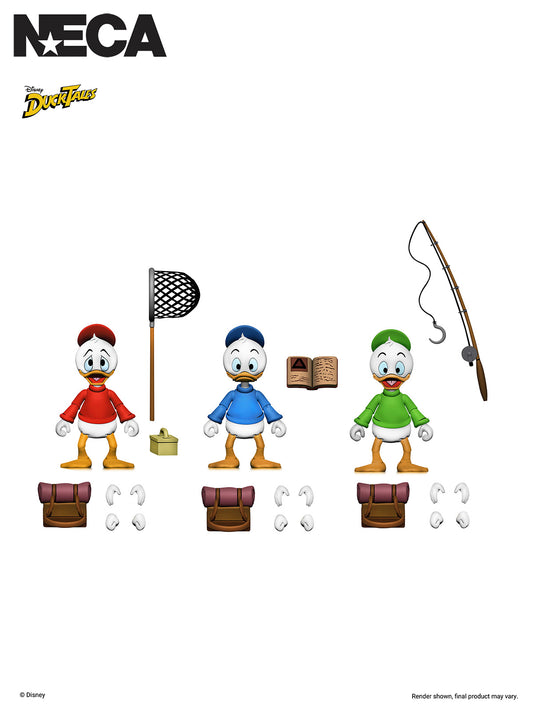 DUCKTALES ULTIMATE HUEY, DUEY & LOUIE 3-PACK - 7" SCALE ACTION FIGURE - Front