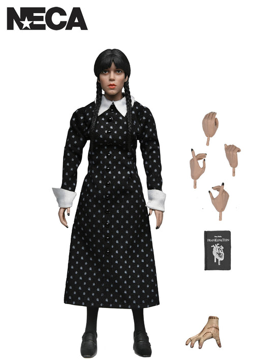 WEDNESDAY - WEDNESDAY ADDAMS (CLASSIC DRESS) 8" CLOTHED ACTION FIGURE - Front