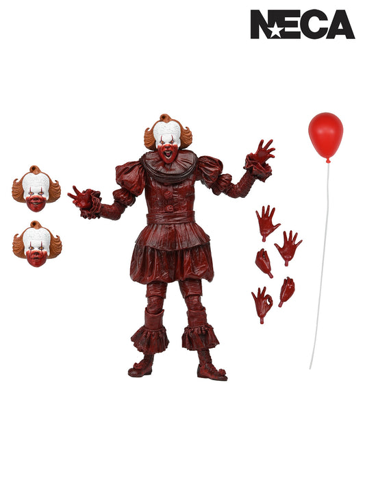 WELCOME TO DERRY ULTIMATE BLOOD PENNYWISE - 7" SCALE ACTION FIGURE - Front