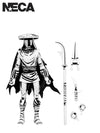 TMNT ELITE FOOT NINJA GUARD BLACK & WHITE FIGURE (MIRAGE COMICS) - 7" SCALE ACTION FIGURE - Front