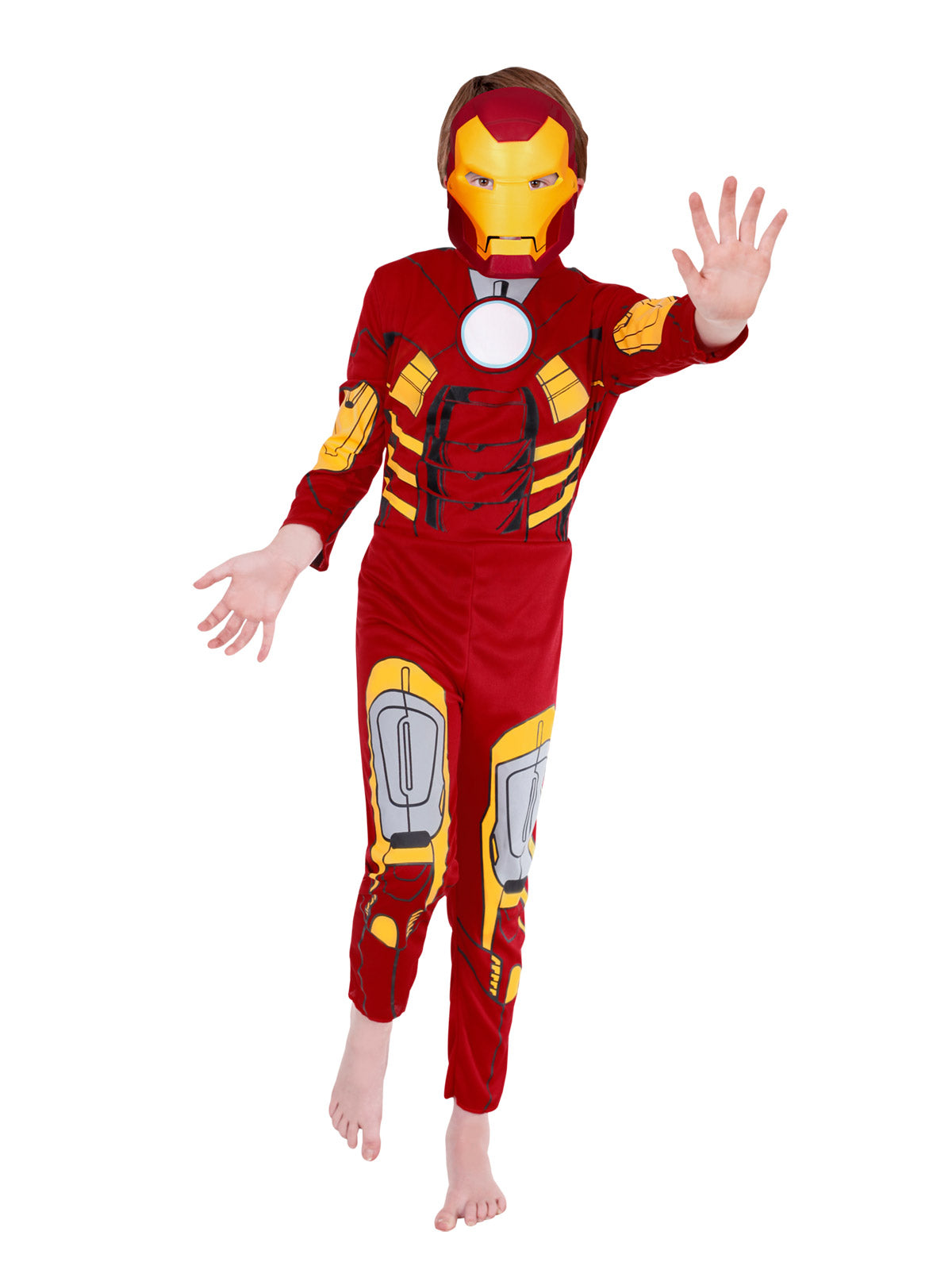 IRON MAN STANDARD COSTUME, CHILD - 6-8 YRS - Back