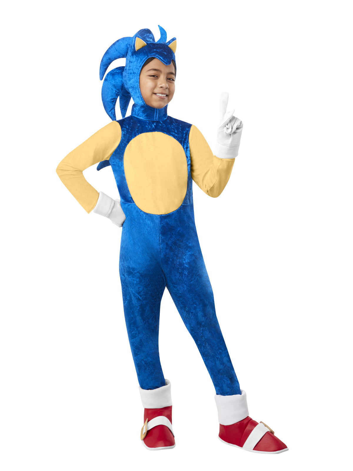 SONIC THE HEDGEHOG DELUXE COSTUME, CHILD - Back