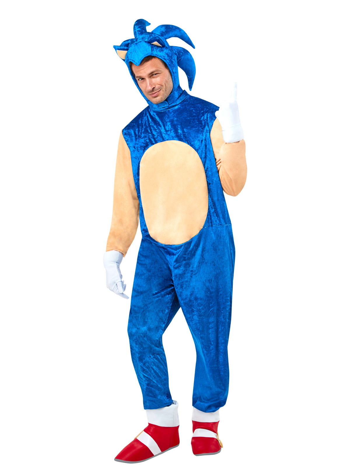 SONIC THE HEDGEHOG COSTUME, ADULT - Back