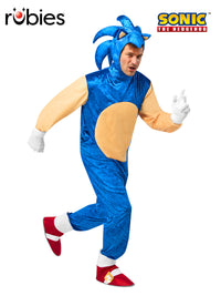 SONIC THE HEDGEHOG COSTUME, ADULT - Front