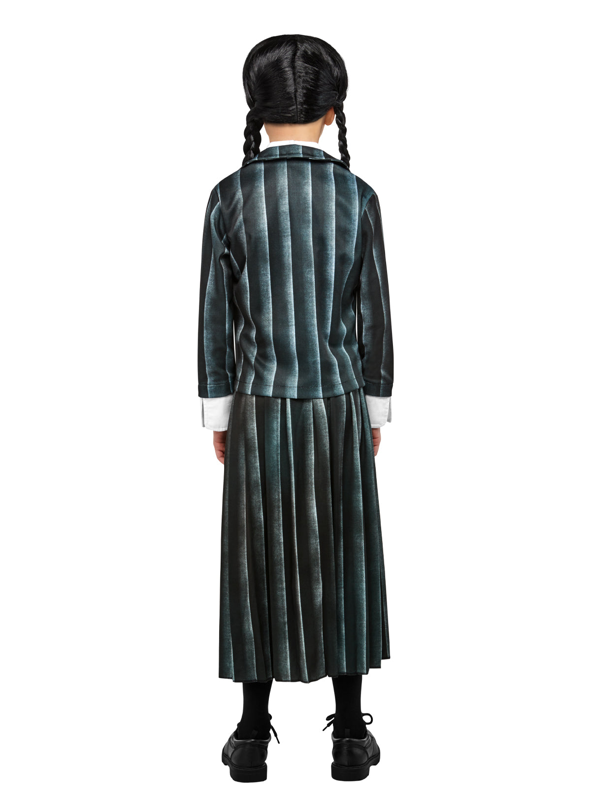 WEDNESDAY NEVERMORE ACADEMY BLACK COSTUME (NETFLIX), CHILD - Back