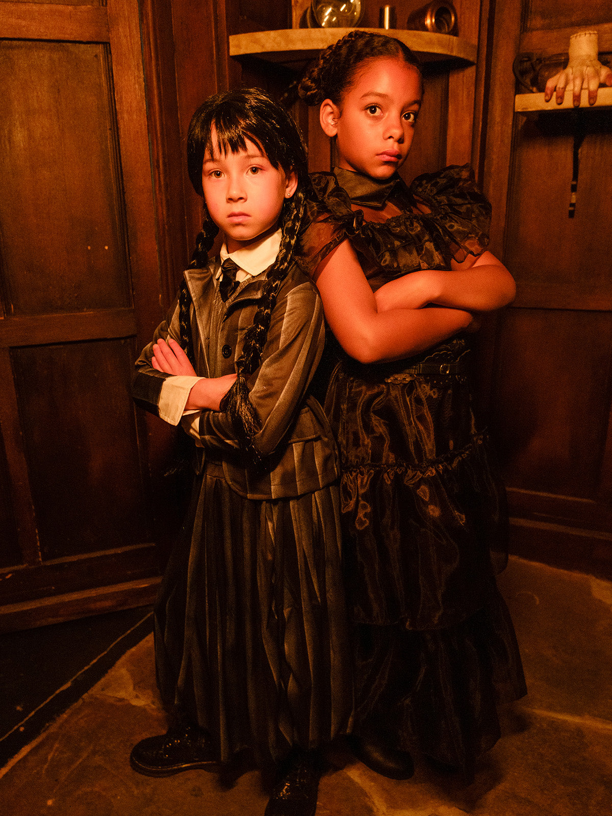 WEDNESDAY RAVE'N DELUXE COSTUME, CHILD