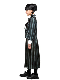 WEDNESDAY NEVERMORE ACADEMY BLACK COSTUME (NETFLIX), CHILD - Side