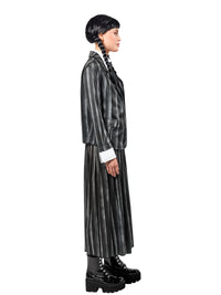 WEDNESDAY NEVERMORE DELUXE BLACK COSTUME (NETFLIX), ADULT - Back