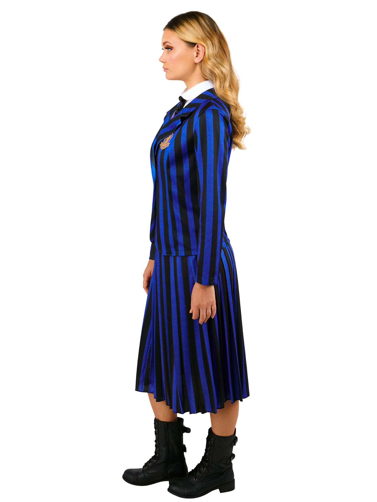 WEDNESDAY NEVERMORE DELUXE BLUE COSTUME (NETFLIX), ADULT