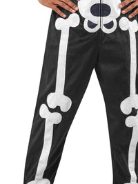 SKELETON ONESIE COSTUME, ADULT - Back