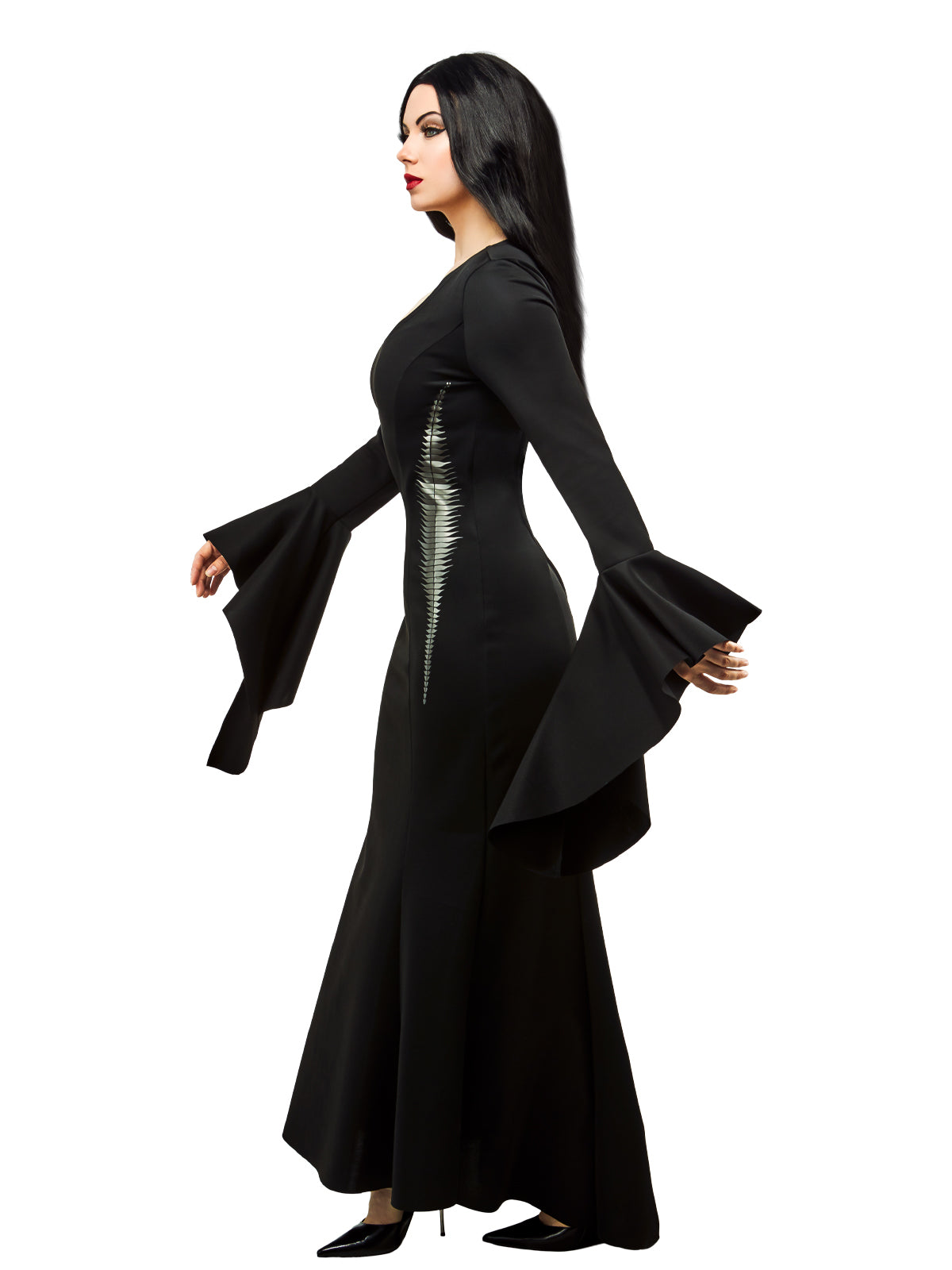 MORTICIA DELUXE COSTUME (WEDNESDAY), ADULT - Back
