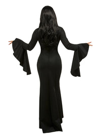 MORTICIA DELUXE COSTUME (WEDNESDAY), ADULT - Packaging