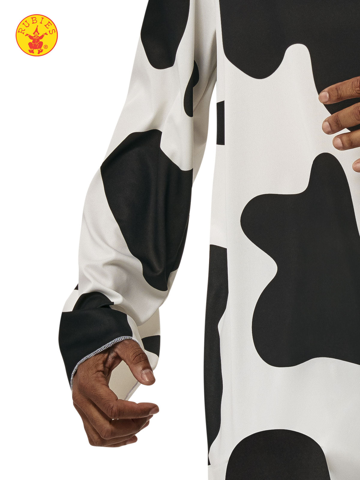 COW FURRY ONESIE COSTUME, ADULT - Side