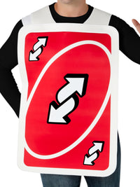 UNO REVERSE CARD TABARD COSTUME, ADULT - ONE SIZE - Side