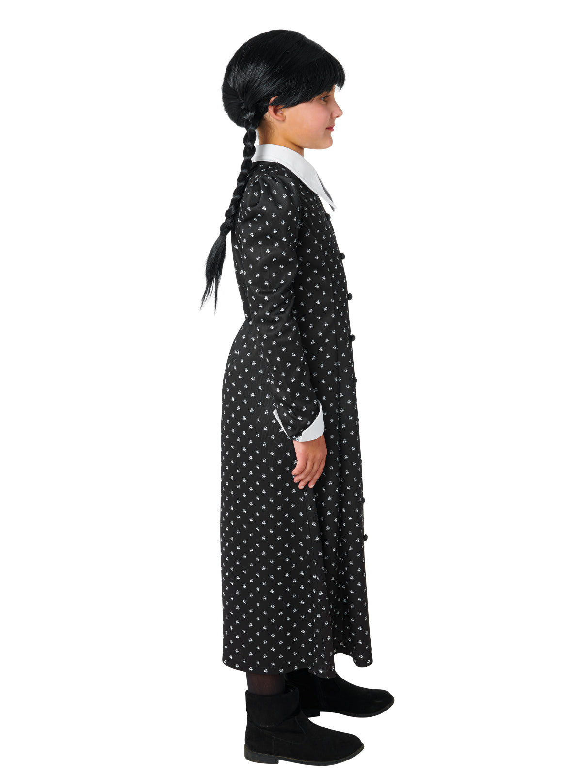WEDNESDAY DELUXE COSTUME (NETFLIX SERIES), CHILD - Side