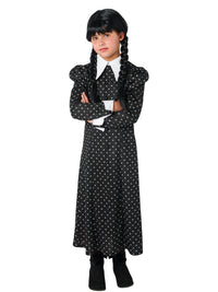 WEDNESDAY DELUXE COSTUME (NETFLIX SERIES), CHILD - Back