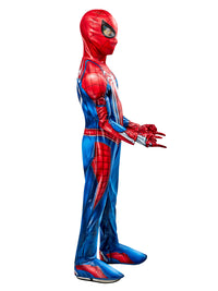 SPIDER-MAN 2 GAMING PREMIUM COSTUME IN SUIT CARRIER, CHILD - Side