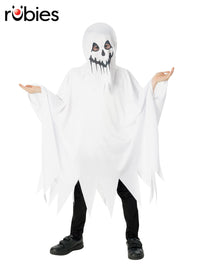 GHOST PONCHO WITH HOOD, CHILD - Front