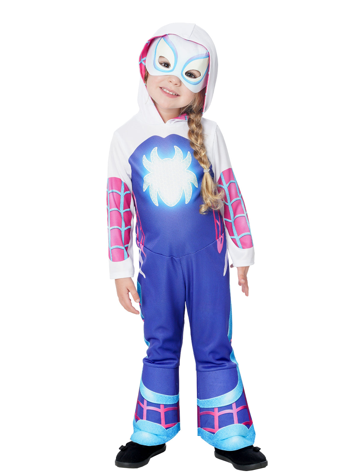 GHOST SPIDER (SAHAF) DELUXE GLOW IN DARK, CHILD - TODDLER - Back