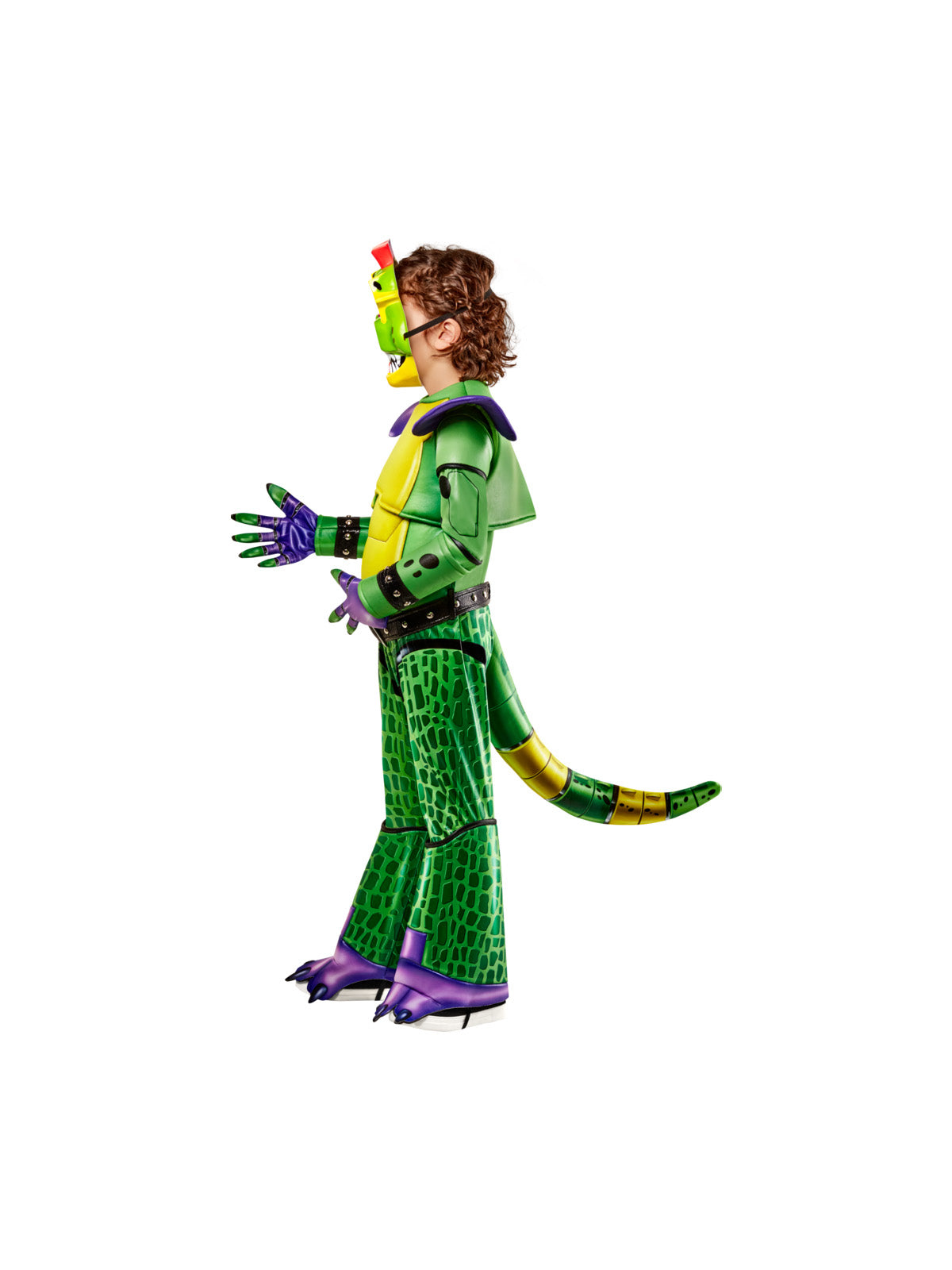 GLAMROCK MONTY GATOR FNAF DELUXE COSTUME, CHILD - Back