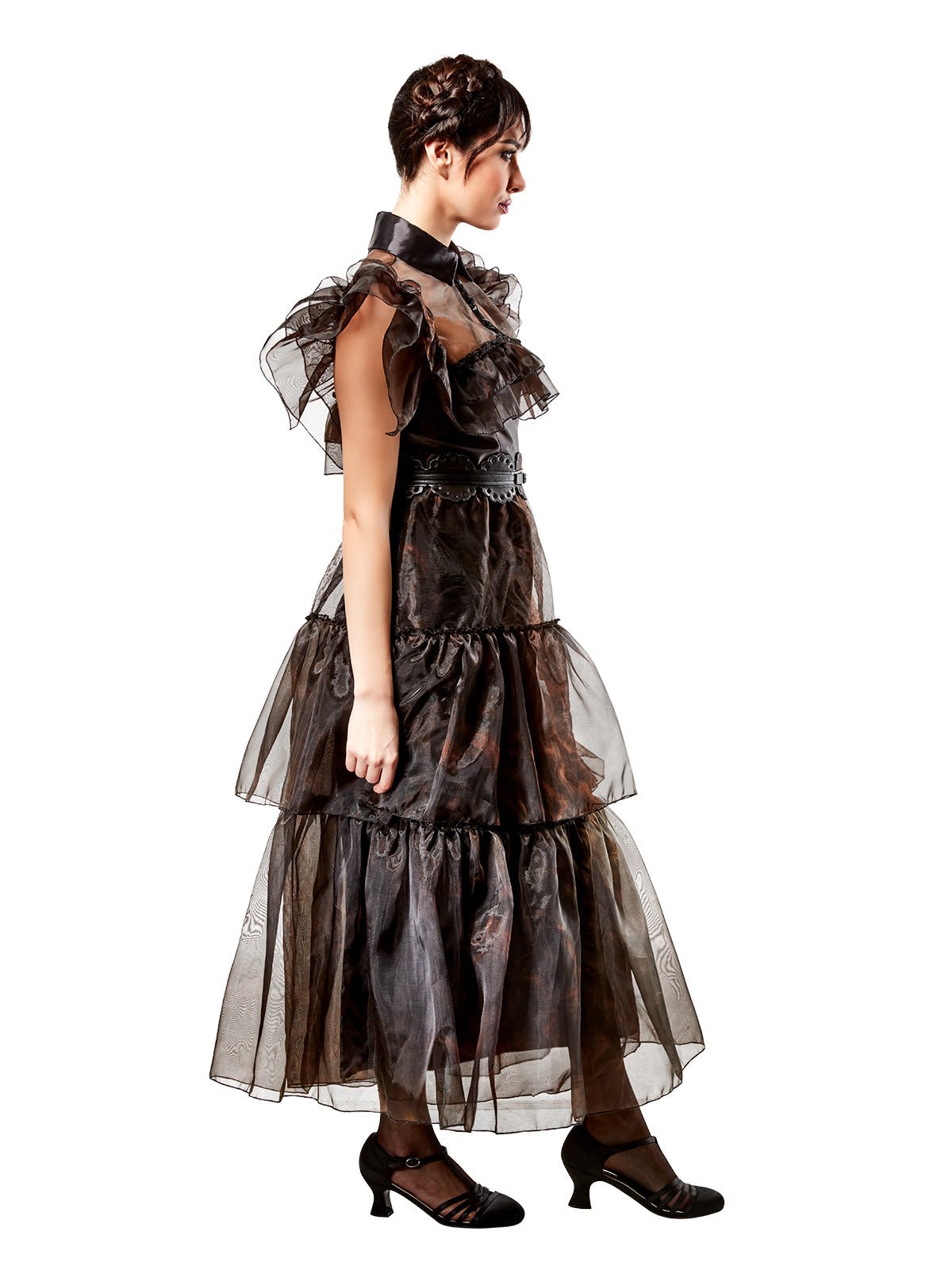 WEDNESDAY RAVE'N DELUXE COSTUME (NETFLIX), ADULT - Back