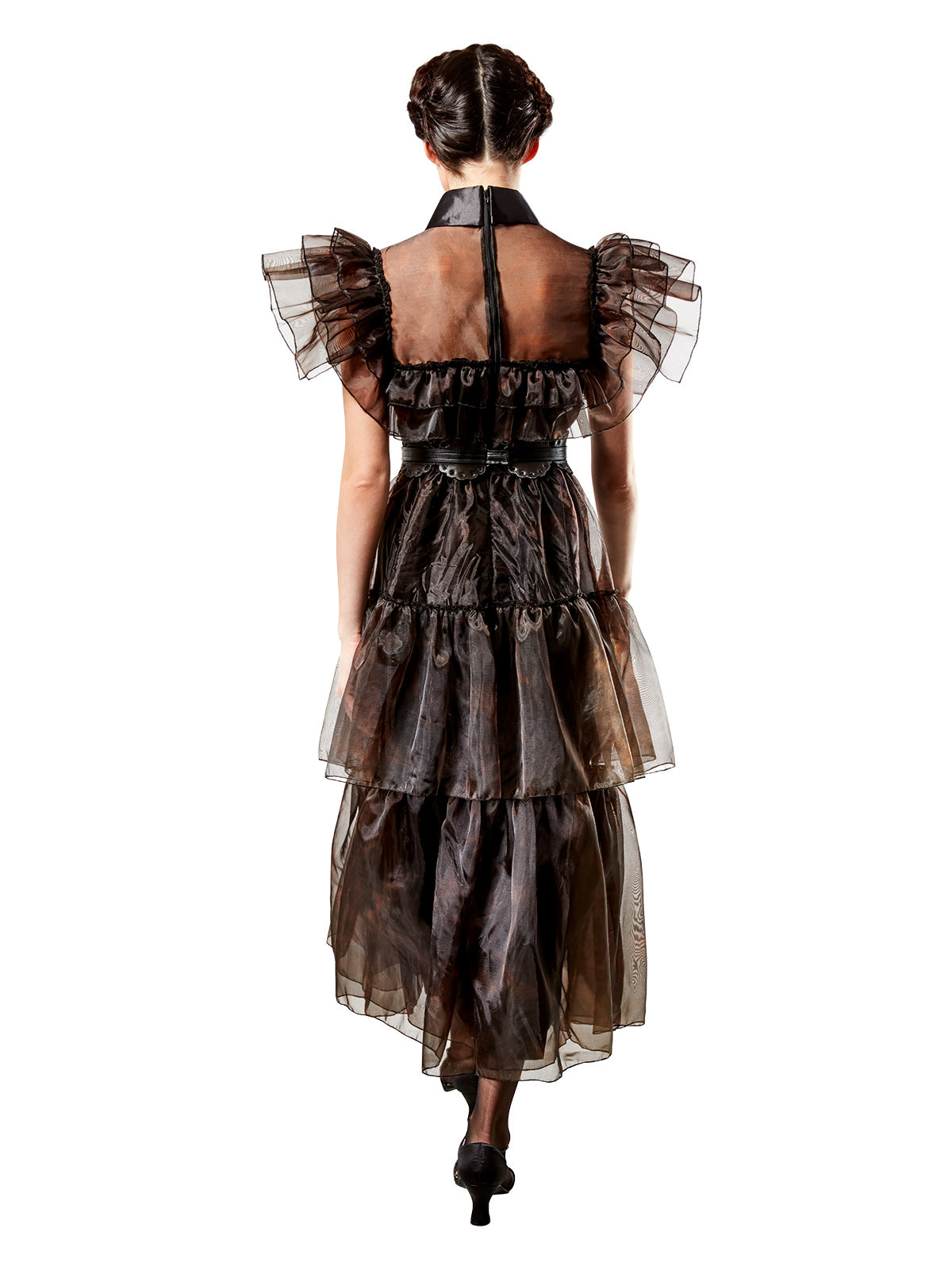 WEDNESDAY RAVE'N DELUXE COSTUME (NETFLIX), ADULT - Side