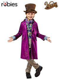 WILLY WONKA PREMIUM COSTUME, CHILD - Front