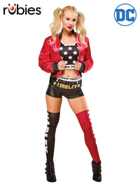 HARLEY QUINN DELUXE COSTUME, ADULT - Front