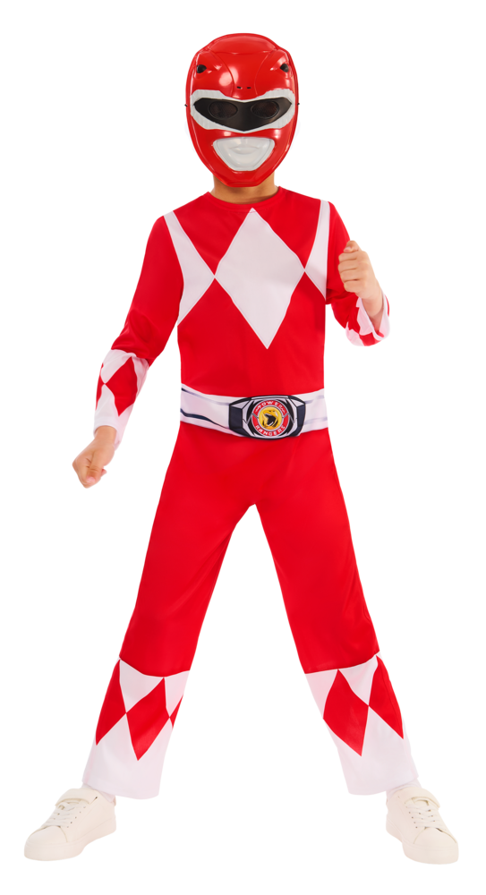POWER RANGERS RED COSTUME, CHILD - Back