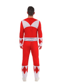 POWER RANGERS RED DELUXE COSTUME, ADULT
