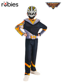 POWER RANGERS COSMIC FURY BLACK RANGER COSTUME, CHILD - Front