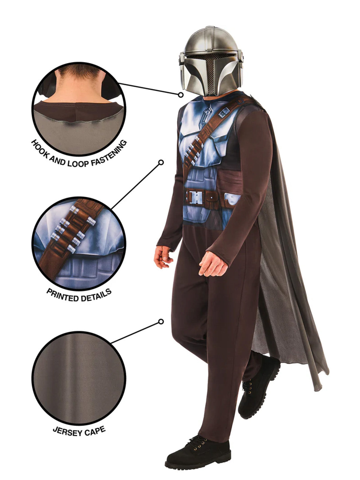 MANDALORIAN COSTUME, ADULT - Back