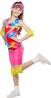 ROLLERSKATE BARBIE COSTUME, CHILD - Back