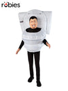 SKIBIDI TOILET INFLATABLE CHILD COSTUME - ONE SIZE - Front
