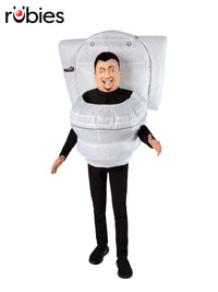 SKIBIDI TOILET INFLATABLE CHILD COSTUME - ONE SIZE - Front