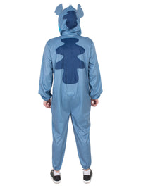 STITCH (LILO &amp; STITCH) HOODED ONESIE COSTUME, ADULT