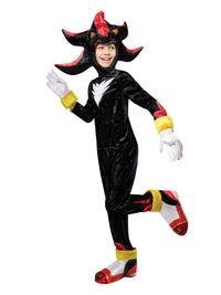 SHADOW - SONIC THE HEDGEHOG DELUXE COSTUME, CHILD - Back