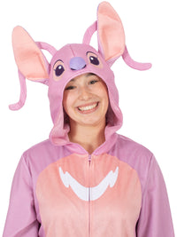 ANGEL (LILO &amp; STITCH) HOODED ONESIE COSTUME, ADULT - Packaging