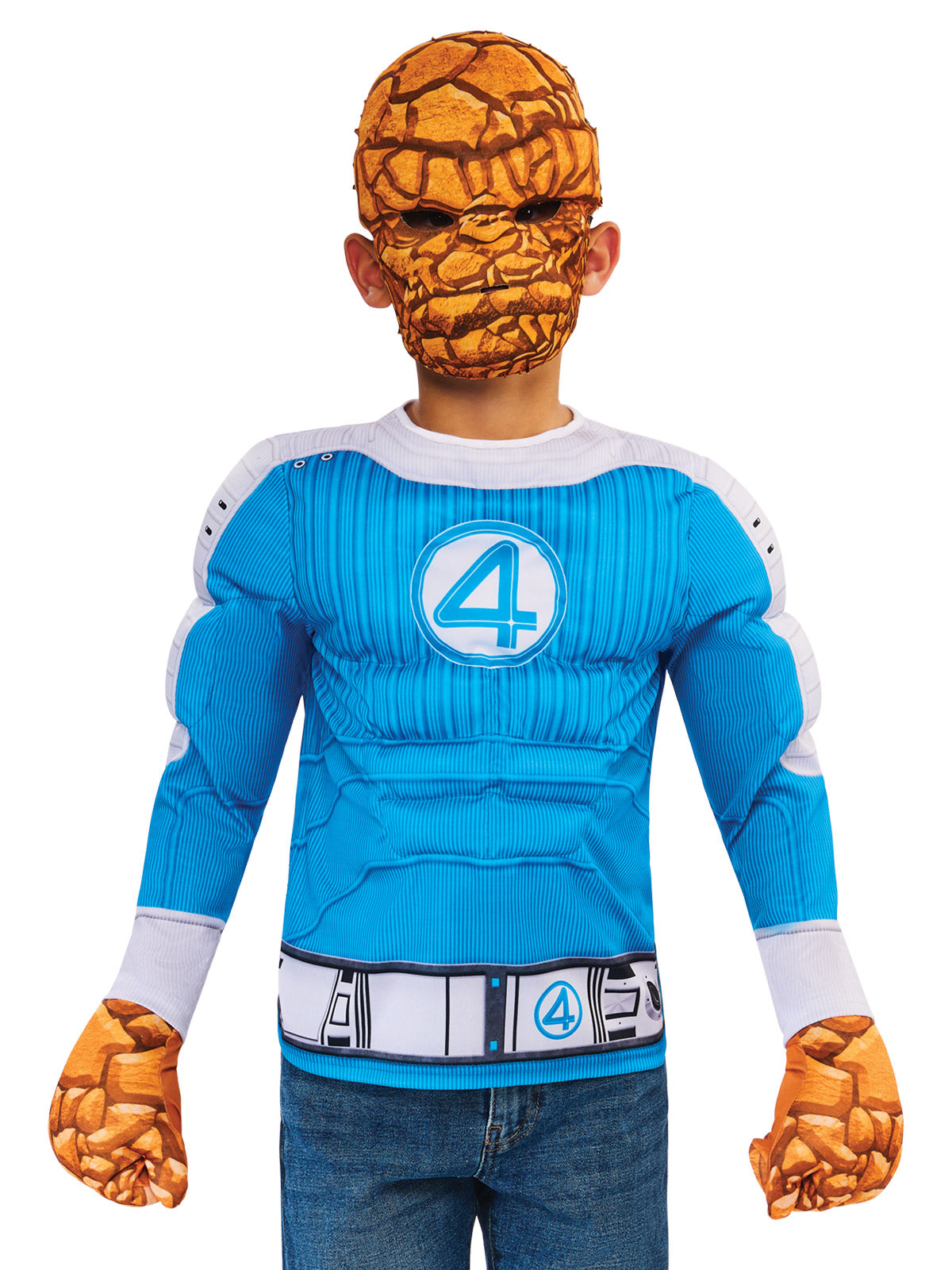 FANTASTIC FOUR - THE THING COSTUME, CHILD - 5-6 YRS - Back