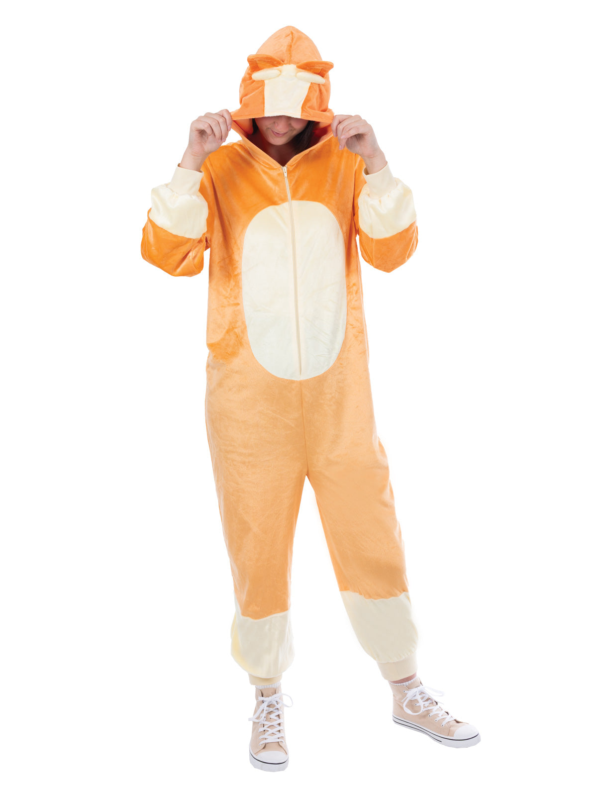 BLUEY BINGO ONESIE COSTUME, ADULT - S-M - Side